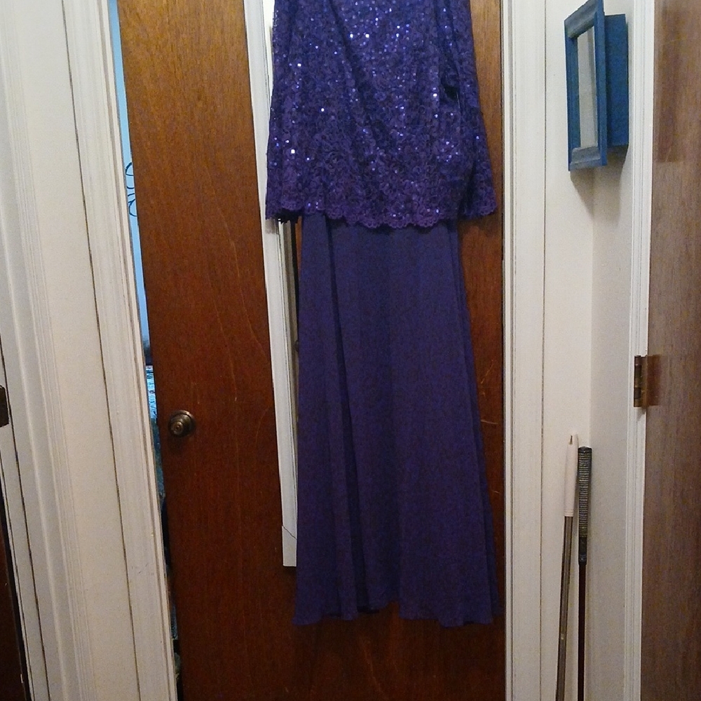 Roaman's Purple Maxi Dress